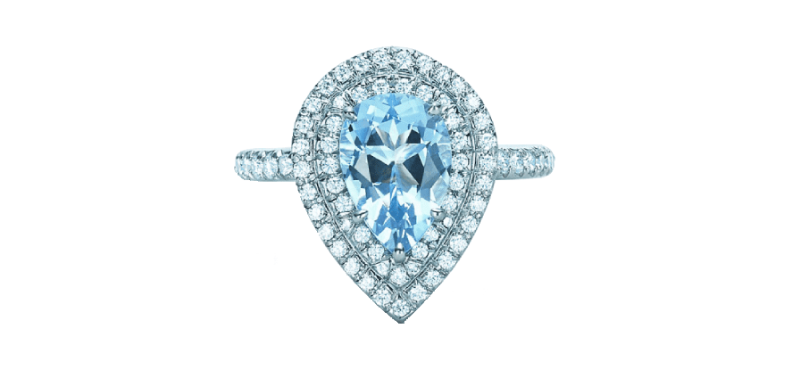 Source: Tiffany Soleste Aquamarine and Diamond Ring