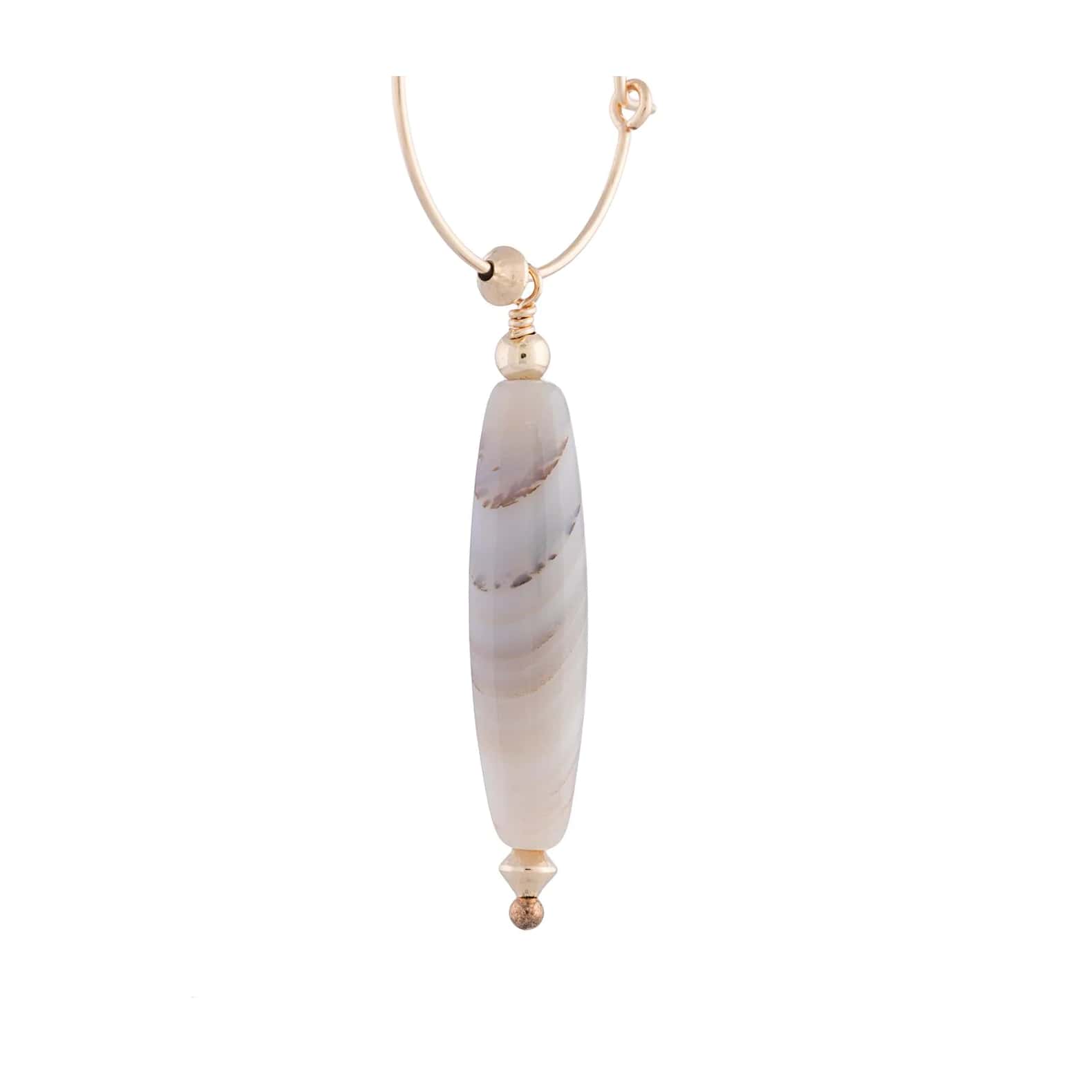 Petite Grand Replicant Agate hoop earrings $99