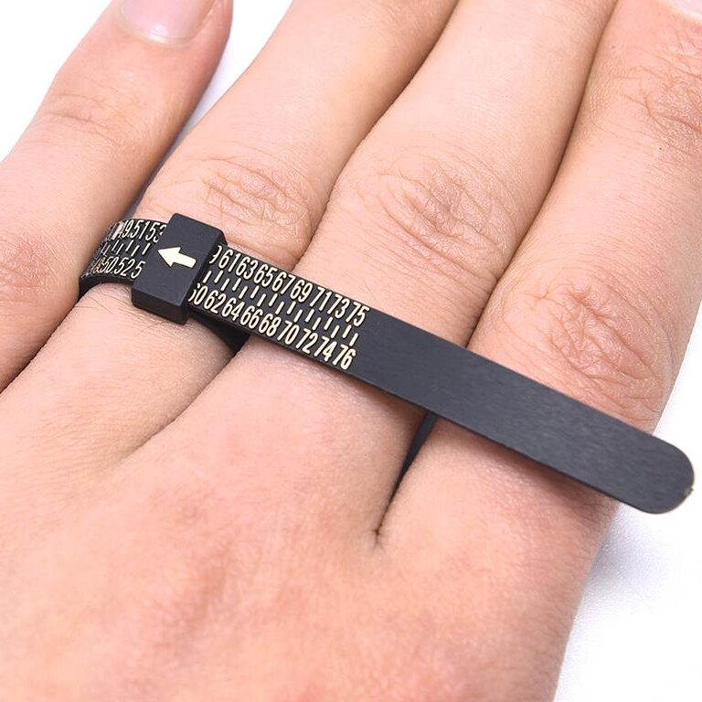 Finger Measuring Tool Rulers Ring Sizer Measure Hand Inch Gauge